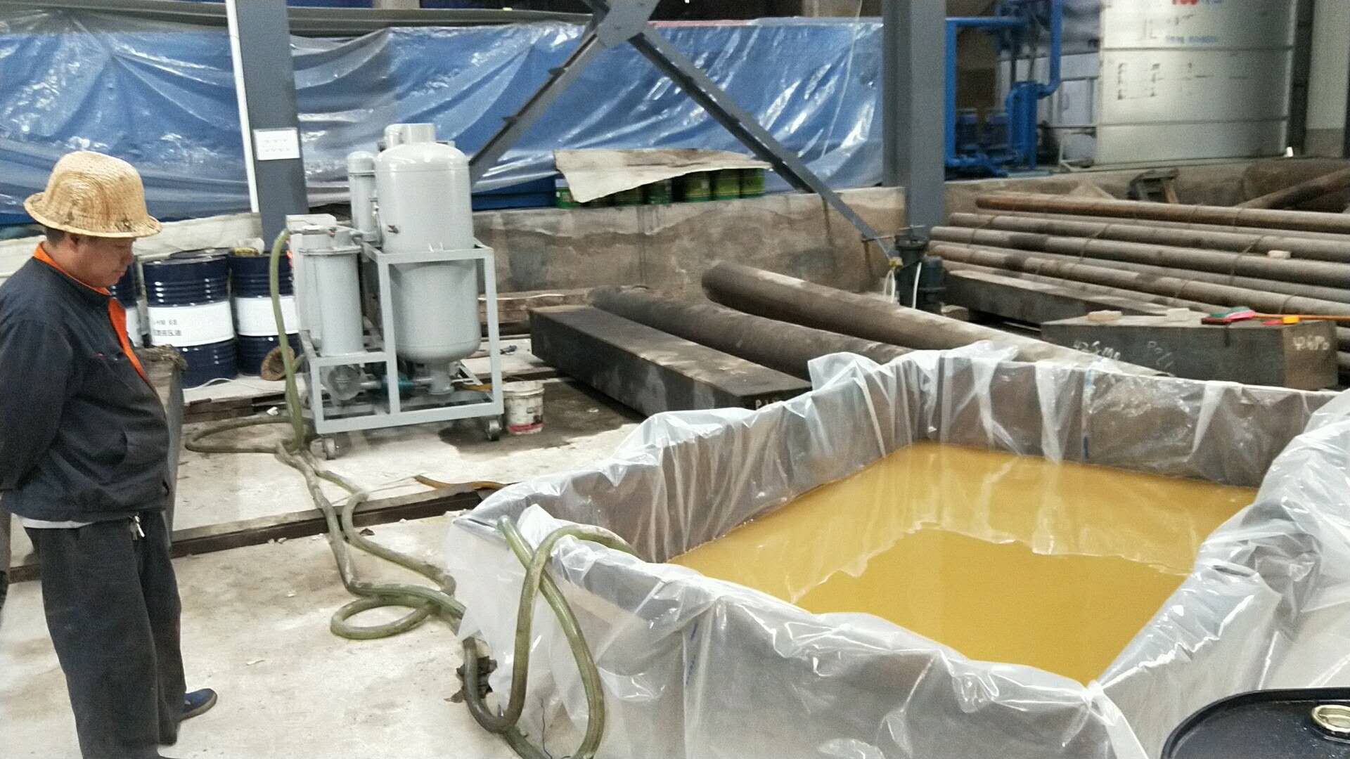 automatic control lube oil recycling plant